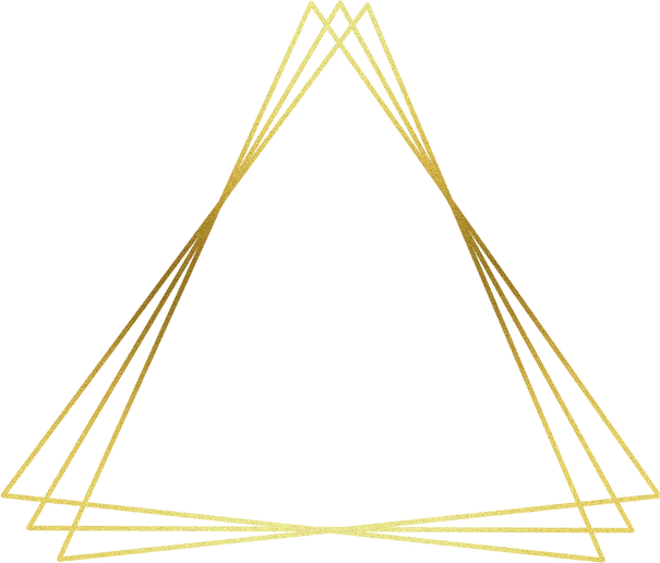 Gold triangle border frame